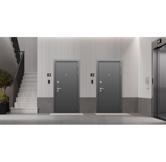 Стальная дверь "Сибирь" (терморазрыв 3к) | Два слоя покрытия: первый слой - цинкогрунт, второй слой - порошковое покрытие 