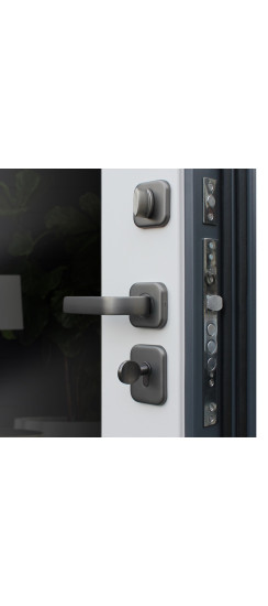 Стальная дверь "Барселона" с зеркалом | Порошковое покрытие 