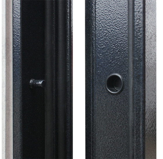 Стальная дверь "Спартак Б" с зеркалом | Порошковое покрытие 