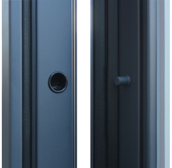 Стальная дверь "Эльбрус" с окном и английской решеткой (терморазрыв 3к) | Два слоя покрытия: первый слой - цинкогрунт, второй слой - порошковое покрытие  