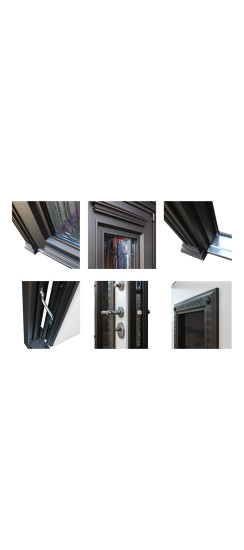 Стальная дверь "Grand Luxe" | Два слоя покрытия полотна и коробки: первый слой - цинкогрунт, второй слой - порошковое покрытие 