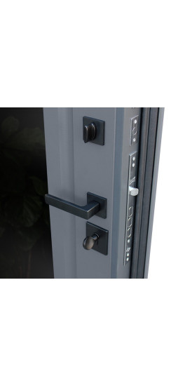 Стальная дверь "Гермес" Неоклассика с зеркалом "Elit" | Порошковое покрытие 