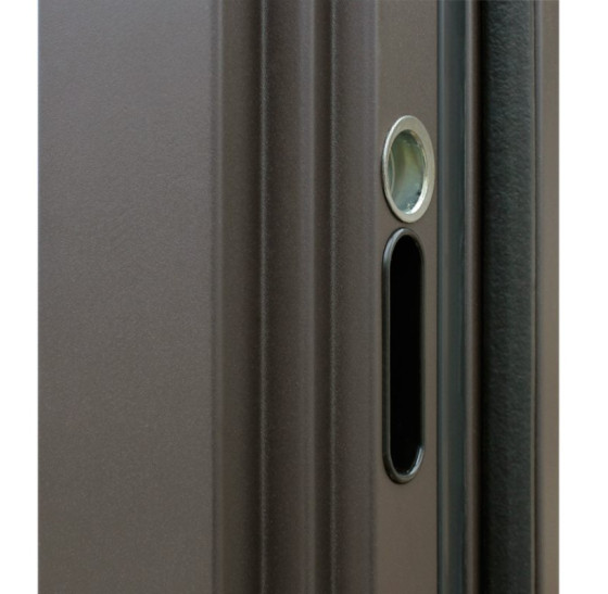 Стальная дверь "Тундра" с окном (терморазрыв 3к) | Два слоя покрытия: первый слой - цинкогрунт, второй слой - порошковое покрытие (цвет 