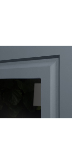 Стальная дверь "Гермес" Неоклассика с зеркалом "Elit" | Порошковое покрытие 