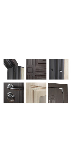 Стальная дверь «Викинг» с зеркалом | Порошковое покрытие 