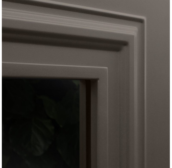 Стальная дверь "Тундра" с окном (терморазрыв 3к) | Два слоя покрытия: первый слой - цинкогрунт, второй слой - порошковое покрытие (цвет 