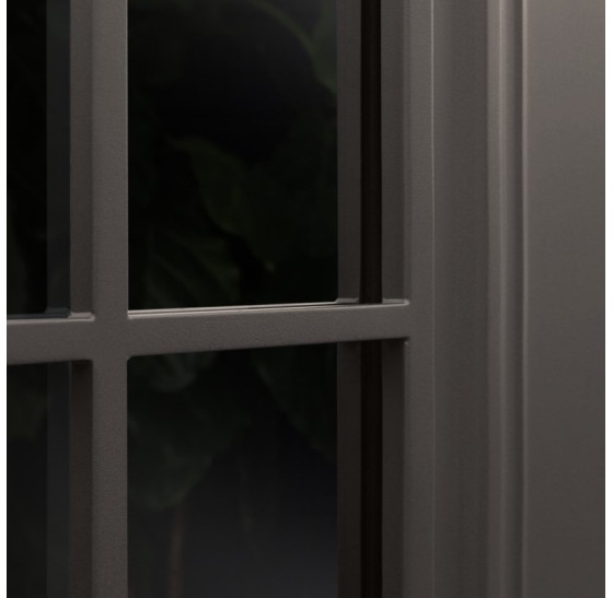 Стальная дверь "Тундра" с окном (терморазрыв 3к) | Два слоя покрытия: первый слой - цинкогрунт, второй слой - порошковое покрытие (цвет 