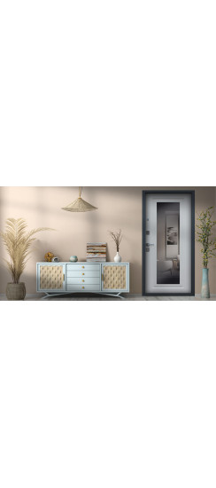 Стальная дверь "Арсенал" с зеркалом | Порошковое покрытие 