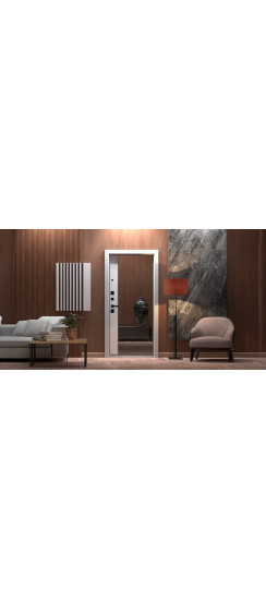 Стальная дверь "Velvet" с зеркалом | Порошковое покрытие 