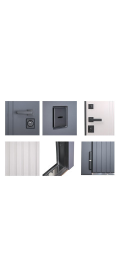 Стальная дверь "Вертикаль" | Порошковое покрытие 