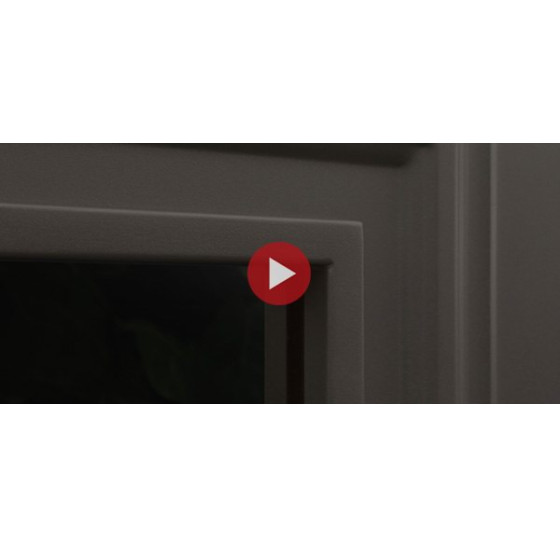 Стальная дверь "Тундра" с окном (терморазрыв 3к) | Два слоя покрытия: первый слой - цинкогрунт, второй слой - порошковое покрытие (цвет 