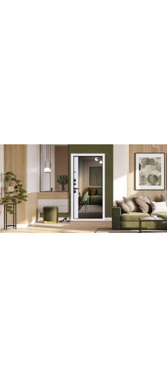 Стальная дверь "Solana" с зеркалом | Порошковое покрытие 