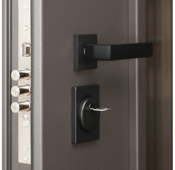 Стальная дверь "Arteon" с окном (терморазрыв 3к) | Два слоя покрытия металла: первый слой - цинкогрунт, второй слой - порошковое покрытие 