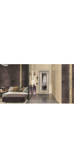 Стальная дверь «Викинг» с зеркалом | Порошковое покрытие 