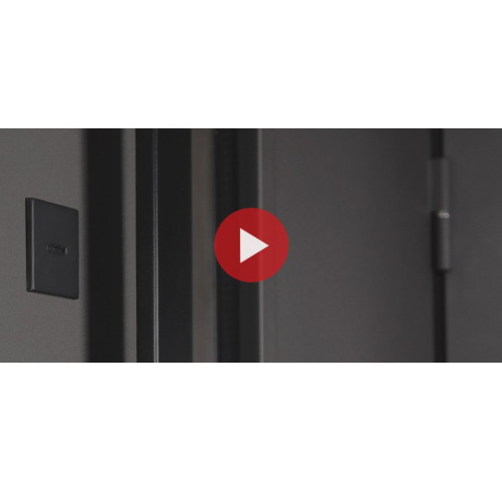 Стальная дверь "Barone" с окном (терморазрыв 3к) | Два слоя покрытия: первый слой - цинкогрунт, второй слой - порошковое покрытие 