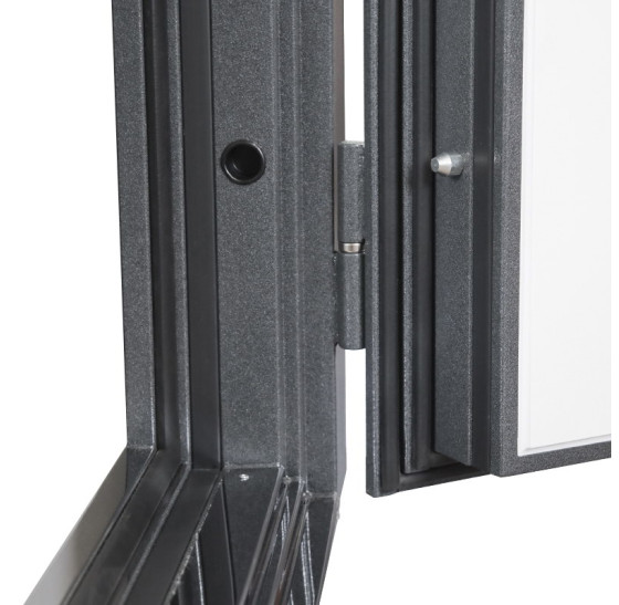 Стальная дверь Арктика с окном (терморазрыв 3к) | Два слоя покрытия: первый слой - цинкогрунт, второй слой - порошковое покрытие. Цвет 