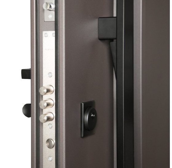 Стальная дверь "Barone" с окном (терморазрыв 3к) | Два слоя покрытия: первый слой - цинкогрунт, второй слой - порошковое покрытие 