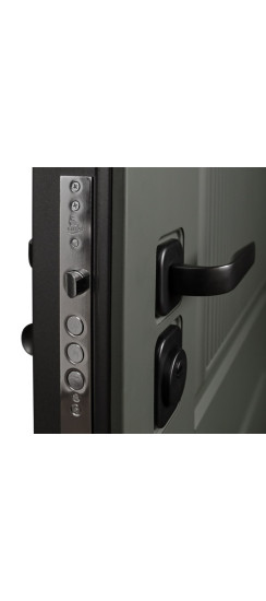 Стальная дверь "Scandi" с зеркалом | Порошковое покрытие 