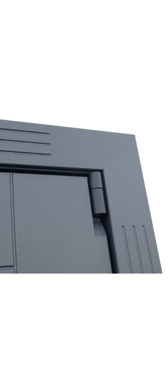 Стальная дверь "Гермес" Неоклассика с зеркалом "Elit" | Порошковое покрытие 