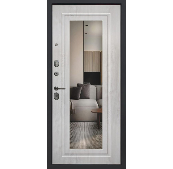 Стальная дверь "Гермес NEW" с зеркалом "Elit" | Порошковое покрытие 