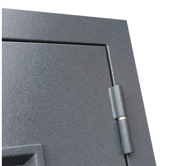 Стальная дверь "Titanium" с окном и английской решеткой (терморазрыв 3к) | Два цвета покраски рамы и полотна: внешняя сторона - 