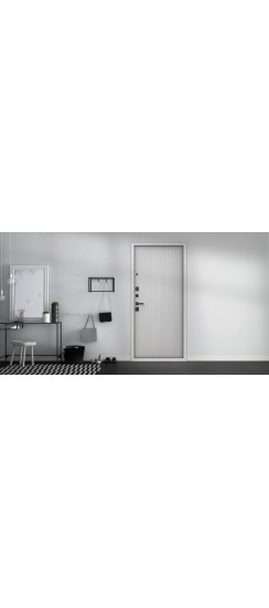 Стальная дверь "Вертикаль" | Порошковое покрытие 