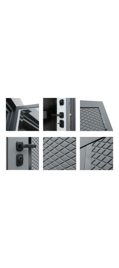 Стальная дверь "Манчестер" с зеркалом | Порошковое покрытие 