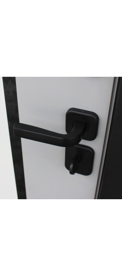 Стальная дверь "Фрегат" | Порошковое покрытие “муар черный”., 2050мм х 860мм - 85кг; 2050мм х 960мм - 90кг.