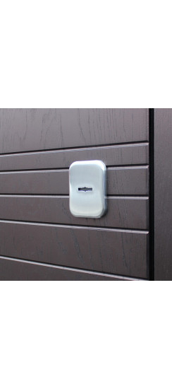 Стальная дверь "Дуэт" с зеркалом | Порошковое покрытие 