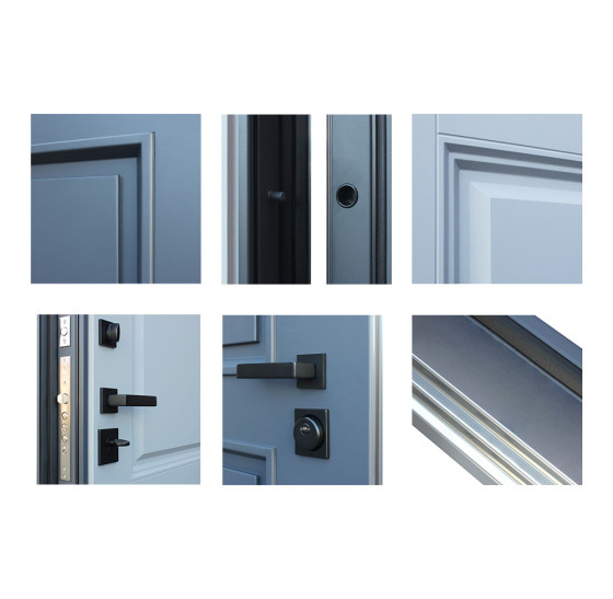 Стальная дверь "Эльбрус" (терморазрыв 3к) | Два слоя покрытия: первый слой - цинкогрунт, второй слой - порошковое покрытие 