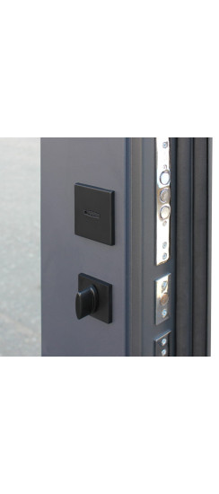 Стальная дверь "Ювентус" с зеркалом | Порошковое покрытие 