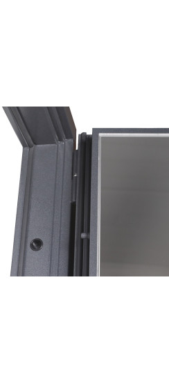 Стальная дверь  "Беркут" с зеркалом | Порошковое покрытие 