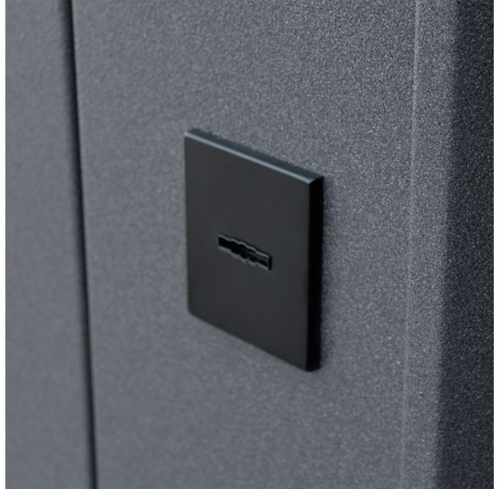 Стальная дверь "Titanium" с окном и английской решеткой (терморазрыв 3к) | Два цвета покраски рамы и полотна: внешняя сторона - 