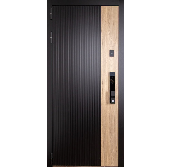 Стальная дверь «Конструктор» (биометрический замок Smart lock Y23) | Порошковое покрытие 