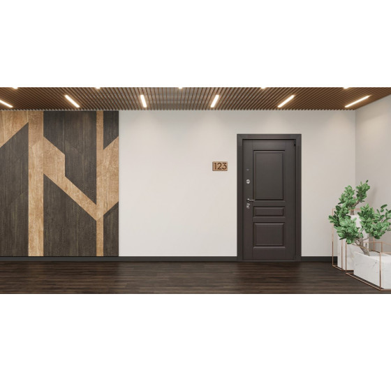 Стальная дверь "Гермес NEW" с зеркалом "Elit" | Порошковое покрытие 