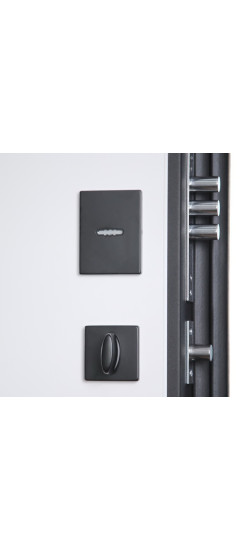 Стальная дверь «Конструктор» с зеркалом | Порошковое покрытие 