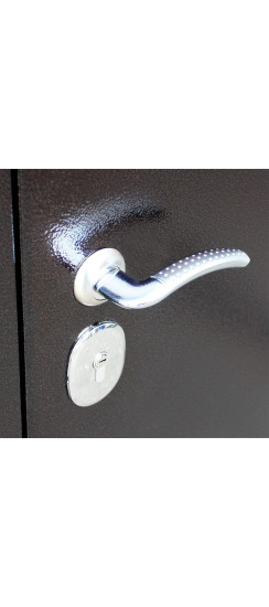 Стальная дверь "Комфорт" с зеркалом | Порошковое покрытие 