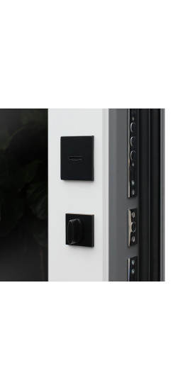 Стальная дверь "Лира" с зеркалом | Порошковое покрытие 