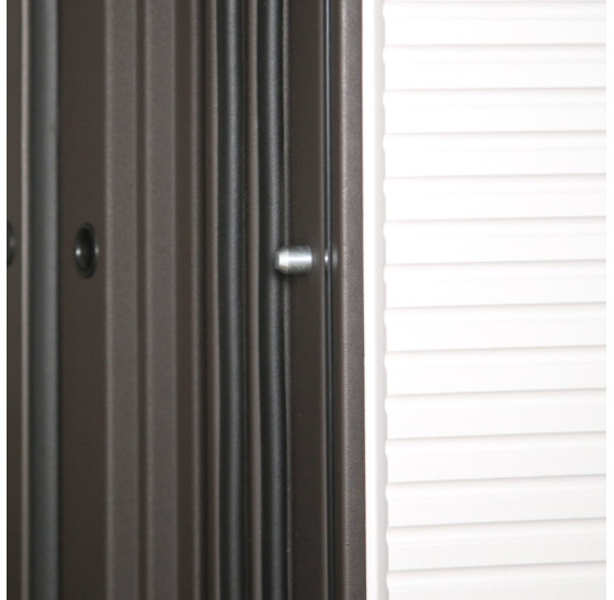 Стальная дверь "Barone" с окном (терморазрыв 3к) | Два слоя покрытия: первый слой - цинкогрунт, второй слой - порошковое покрытие 