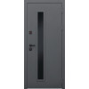 Стальная дверь "Trento" с окном (терморазрыв 3к) | Два слоя покрытия: первый слой - цинкогрунт, второй слой - порошковое покрытие  