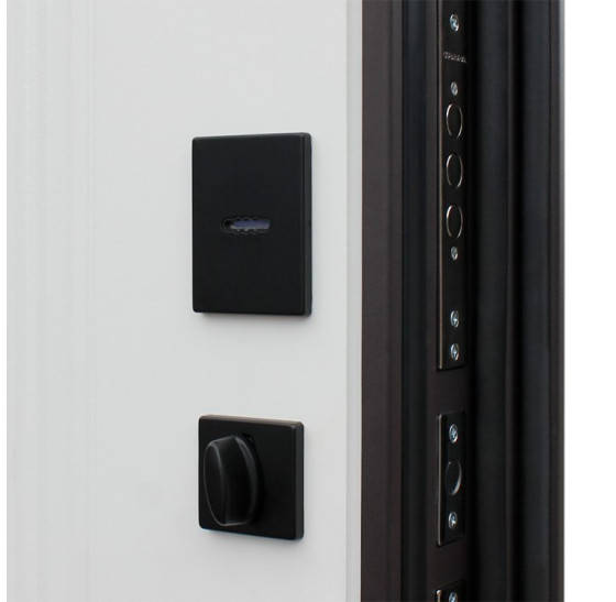 Стальная дверь "Тундра" с окном (терморазрыв 3к) | Два слоя покрытия: первый слой - цинкогрунт, второй слой - порошковое покрытие (цвет 