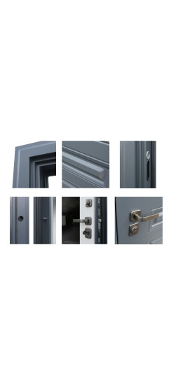 Стальная дверь "Барселона" с зеркалом | Порошковое покрытие 