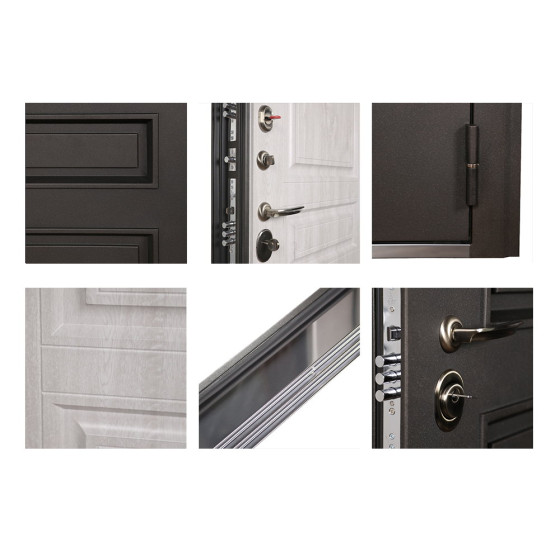 Стальная дверь "Аляска" (терморазрыв 3к) | Два слоя покрытия: первый слой - цинкогрунт, второй слой - порошковое покрытие  