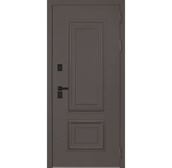 Стальная дверь Норильск с зеркалом (терморазрыв 3к) | Порошковое покрытие 