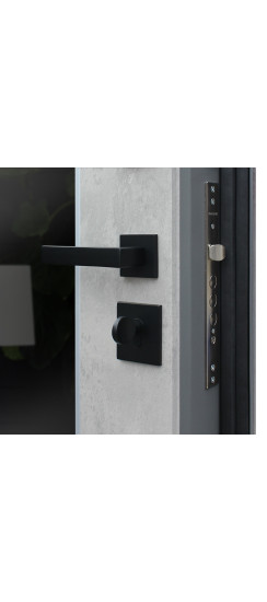 Стальная дверь "Дуэт Б" с зеркалом | Порошковое покрытие 