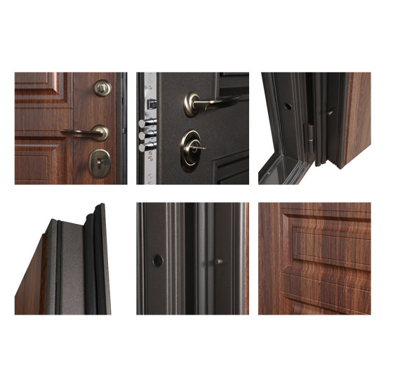 Стальная дверь "Аляска" (терморазрыв 3к) | Два слоя покрытия: первый слой - цинкогрунт, второй слой - порошковое покрытие  