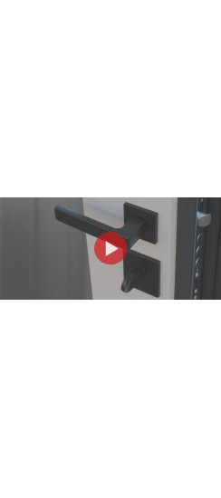 Стальная дверь "Ювентус" с зеркалом | Порошковое покрытие 