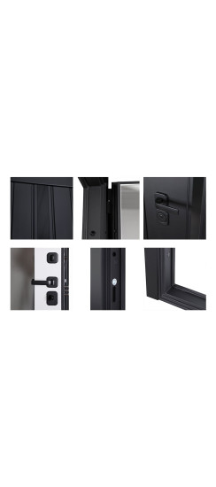 Стальная дверь "Solana" с зеркалом | Порошковое покрытие 