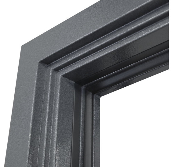 Стальная дверь Арктика с окном (терморазрыв 3к) | Два слоя покрытия: первый слой - цинкогрунт, второй слой - порошковое покрытие. Цвет 