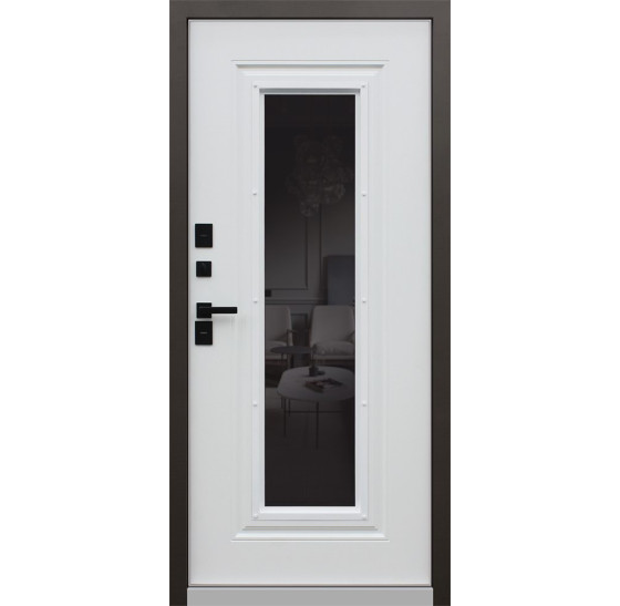 Стальная дверь "Тундра" с окном (терморазрыв 3к) | Два слоя покрытия: первый слой - цинкогрунт, второй слой - порошковое покрытие (цвет 